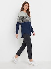 M&Co Grey Colourblock Top - Image 2 of 5