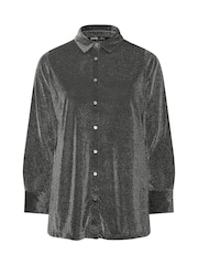 Yours Curve Silver Brillo Shirt - Image 5 of 5