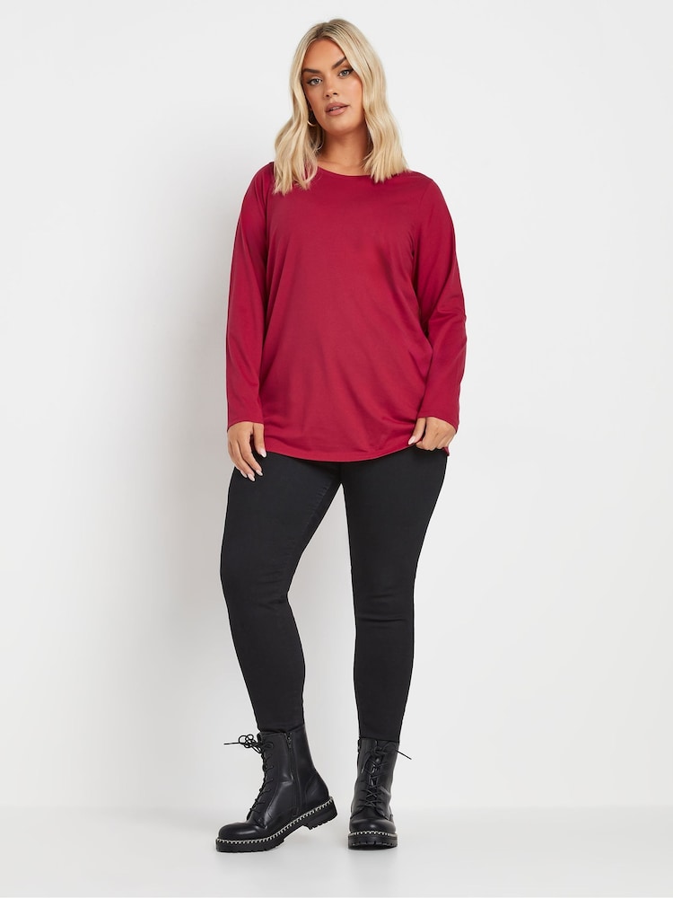 Yours Curve Natural Core Long Sleeve T-Shirts 3 Pack - Image 16 of 16 Yours Curve Natural Core Long Sleeve T-Shirts 3 Pack - Image 16 of 16