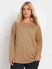 Yours Curve Natural Core Long Sleeve T-Shirts 3 Pack - Image 2 of 9