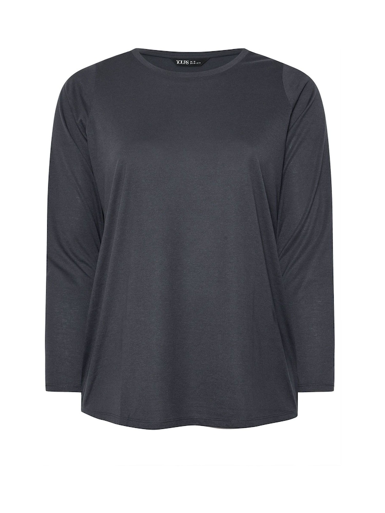 Yours Curve Natural Core Long Sleeve T-Shirts 3 Pack - Image 7 of 9