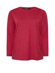Yours Curve Natural Core Long Sleeve T-Shirts 3 Pack - Image 8 of 9