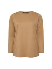 Yours Curve Natural Core Long Sleeve T-Shirts 3 Pack - Image 9 of 9