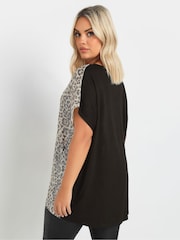 Yours Curve Natural Sequin Grown On Sleeve Top - Image 4 of 5