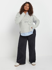 Yours Curve Grey Ohio 2-In-1 Sweatshirt - Image 2 of 5