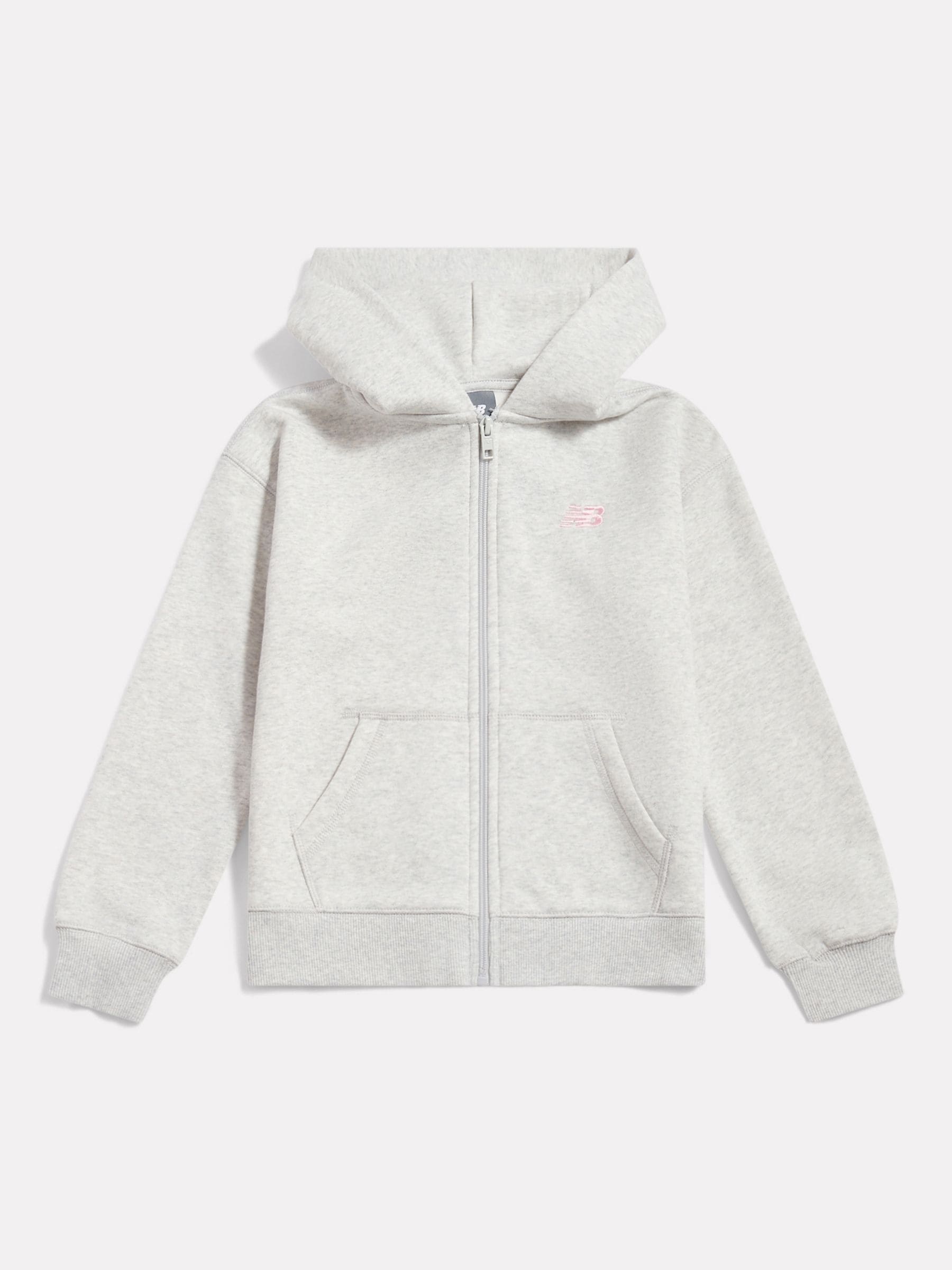 Buy New Balance Grey Small Brush Back Logo Zip Hoodie from Next USA