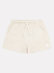 Blanco - Pantalones cortos para niñas pequeñas con el logotipo de New Balance - Imagen 6 de 8