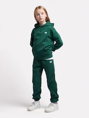 New Balance Green Girls Small Brush Back Logo Joggers - Image 5 of 5