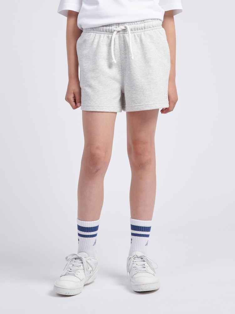 New Balance Grey Small Girls Logo Shorts - Image 1 of 7