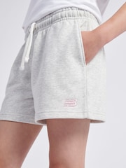 New Balance Grey Small Girls Logo Shorts - Image 4 of 7