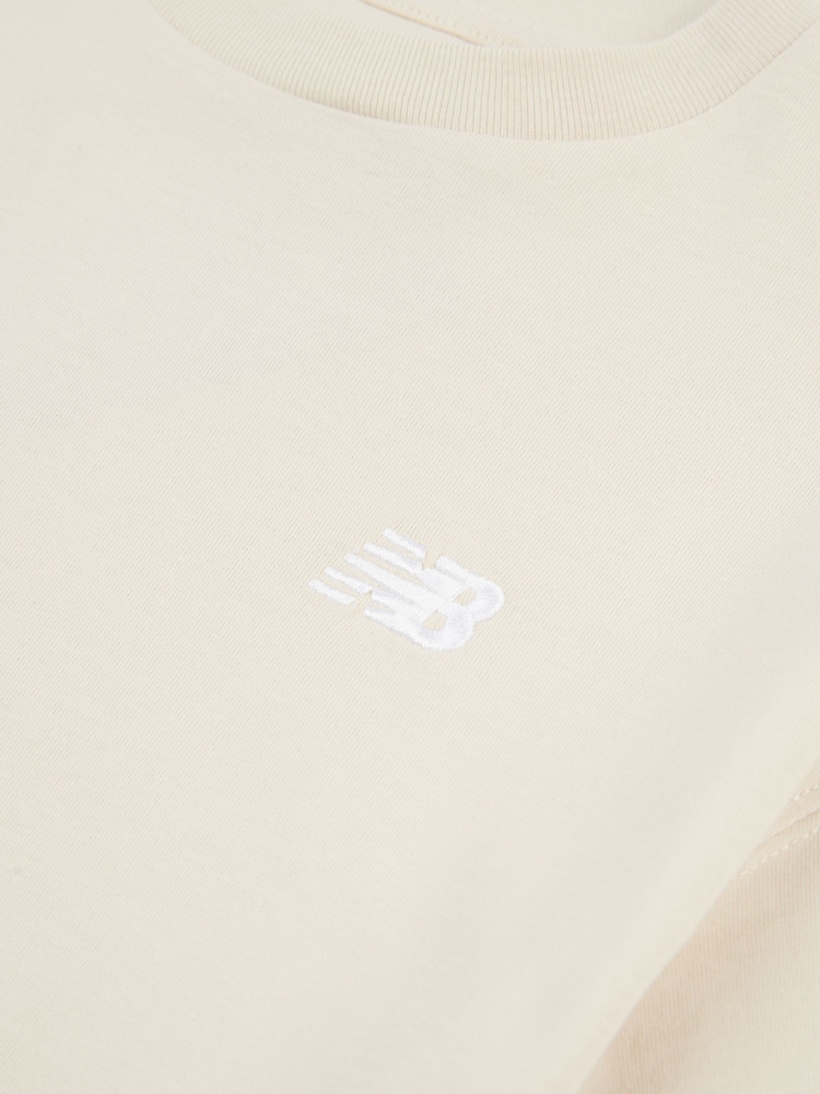 New Balance Pearl White Small Girls Logo 100% Cotton T-Shirt - Image 8 of 8