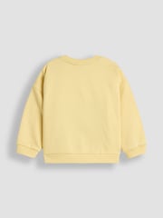 JoJo Maman Bébé Yellow Surf 100% Cotton Appliqué Sweatshirt - Image 4 of 8
