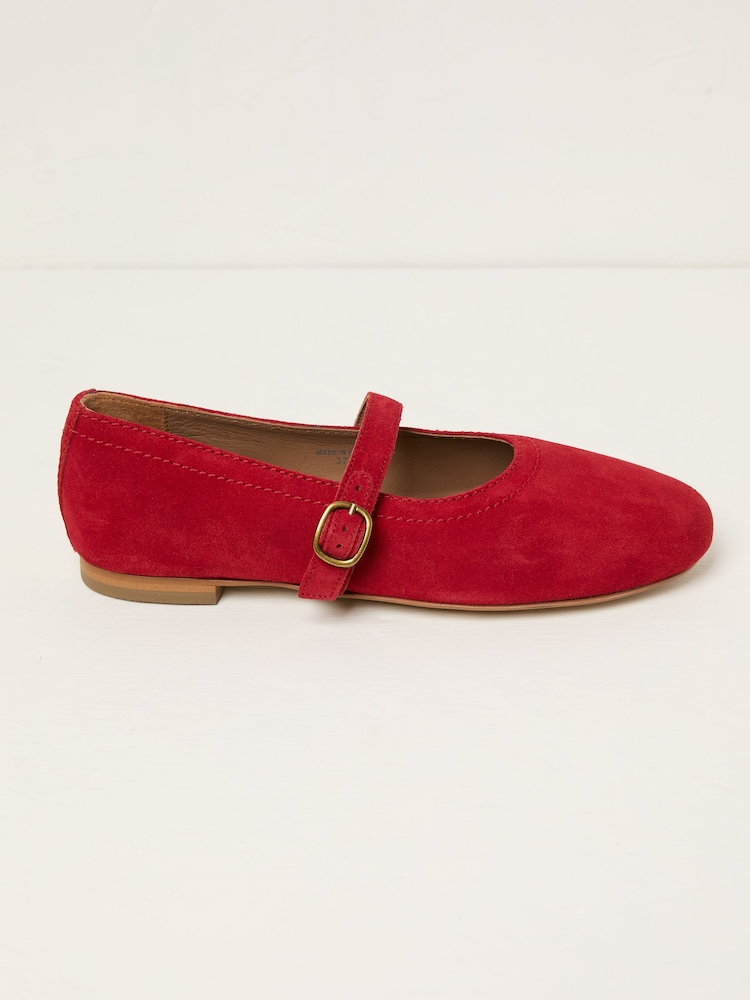 FatFace Mary Jane Red Pumps - Image 1 of 3