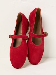 FatFace Mary Jane Red Pumps - Image 2 of 3