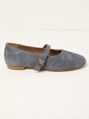 FatFace Mary Jane Blue Pumps - Image 1 of 3