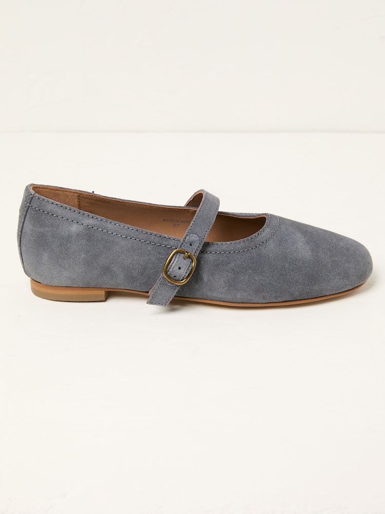 FatFace Mary Jane Blue Pumps - Image 1 of 3