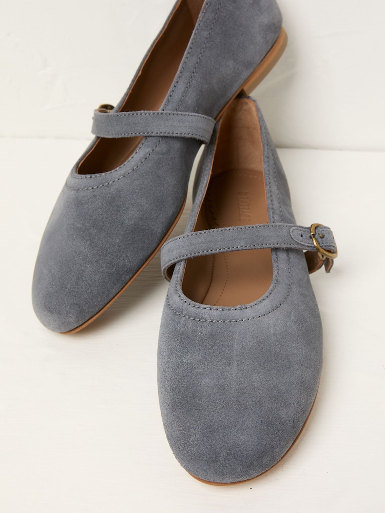 FatFace Mary Jane Blue Pumps - Image 2 of 3