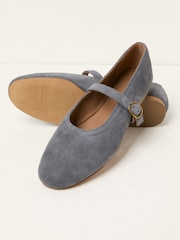 FatFace Mary Jane Blue Pumps - Image 3 of 3