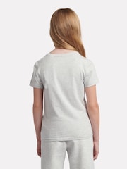 New Balance Grey Girls 100% Cotton Dog Walker Graphic T-Shirt - Image 3 of 9