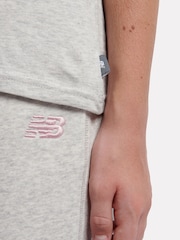 New Balance Grey Girls 100% Cotton Dog Walker Graphic T-Shirt - Image 6 of 9