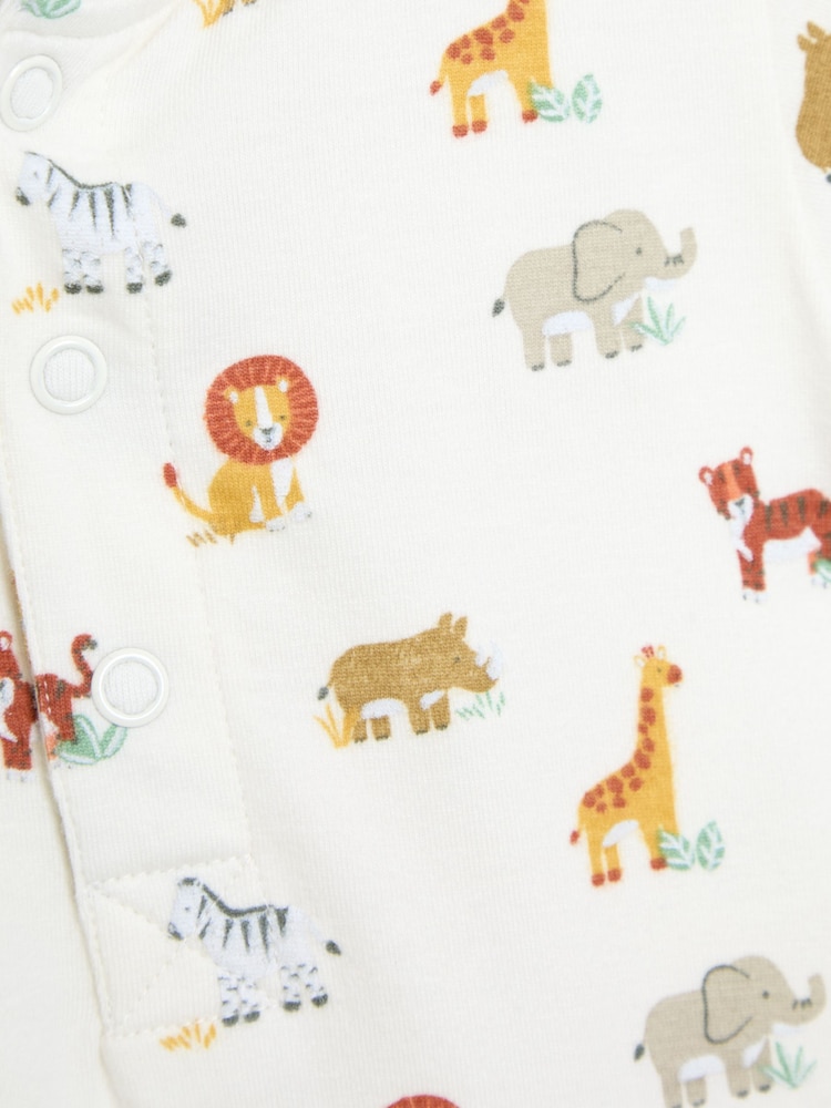 JoJo Maman Bébé Natural 2-Pack Short Sleeve Bodysuits - Image 7 of 7