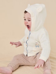 JoJo Maman Bébé Peter Rabbit™ Embroidered Cardigan - Imagen 1 de 4