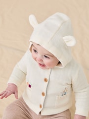 JoJo Maman Bébé Peter Rabbit™ Embroidered Cardigan - Imagen 2 de 4
