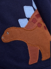 JoJo Maman Bébé Navy Appliqué Reversible Hoodie - Image 5 of 12