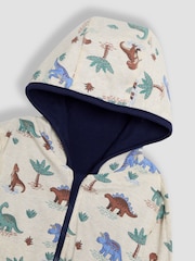 JoJo Maman Bébé Navy Appliqué Reversible Hoodie - Image 9 of 12