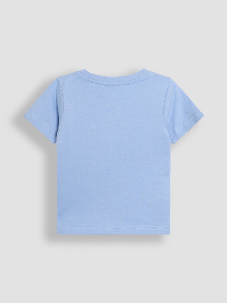 JoJo Maman Bébé Blue Arrows Appliqué Scene T-Shirt - Image 2 of 3