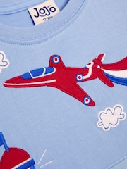 JoJo Maman Bébé Blue Arrows Appliqué Scene T-Shirt - Image 3 of 3