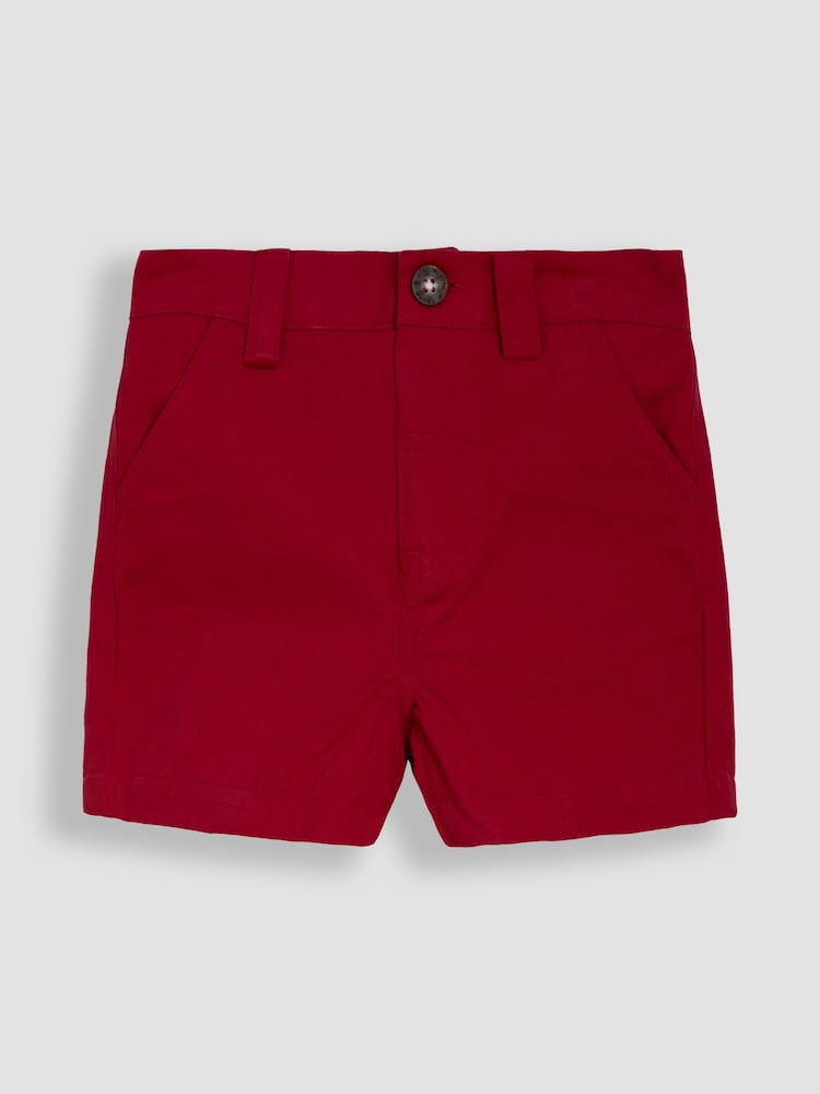 JoJo Maman Bébé Red Twill Chino Short - Image 1 of 3