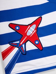 JoJo Maman Bébé Red Arrows Appliqué Stripe T-Shirt - Imagen 3 de 3