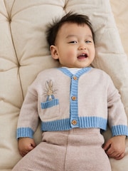 Cardigã JoJo Maman Bébé Peter Rabbit™ com aplique 100% algodão - Imagem 1 de 6