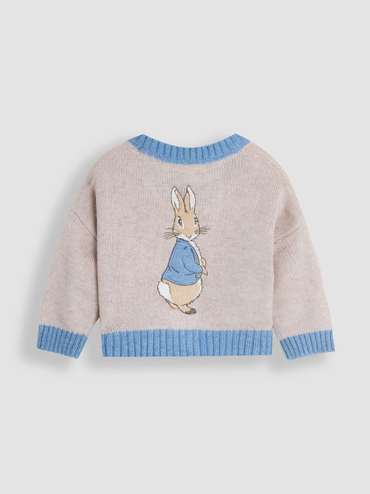 Cardigã JoJo Maman Bébé Peter Rabbit™ com aplique 100% algodão - Imagem 2 de 6