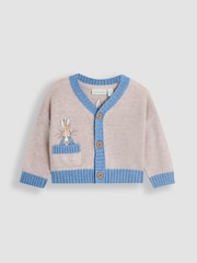 Cardigã JoJo Maman Bébé Peter Rabbit™ com aplique 100% algodão - Imagem 3 de 6