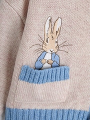 Cardigã JoJo Maman Bébé Peter Rabbit™ com aplique 100% algodão - Imagem 5 de 6