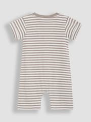 JoJo Maman Bébé Ecru Cream Safari 2-Pack Romper - Image 3 of 5