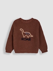 JoJo Maman Bébé Brown Embroidered Jumper - Image 2 of 4