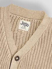 JoJo Maman Bébé Natural Classic Cardigan - Image 3 of 3