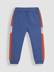 JoJo Maman Bébé Blue Marl Lion Fitted Appliqué Joggers - Image 2 of 4