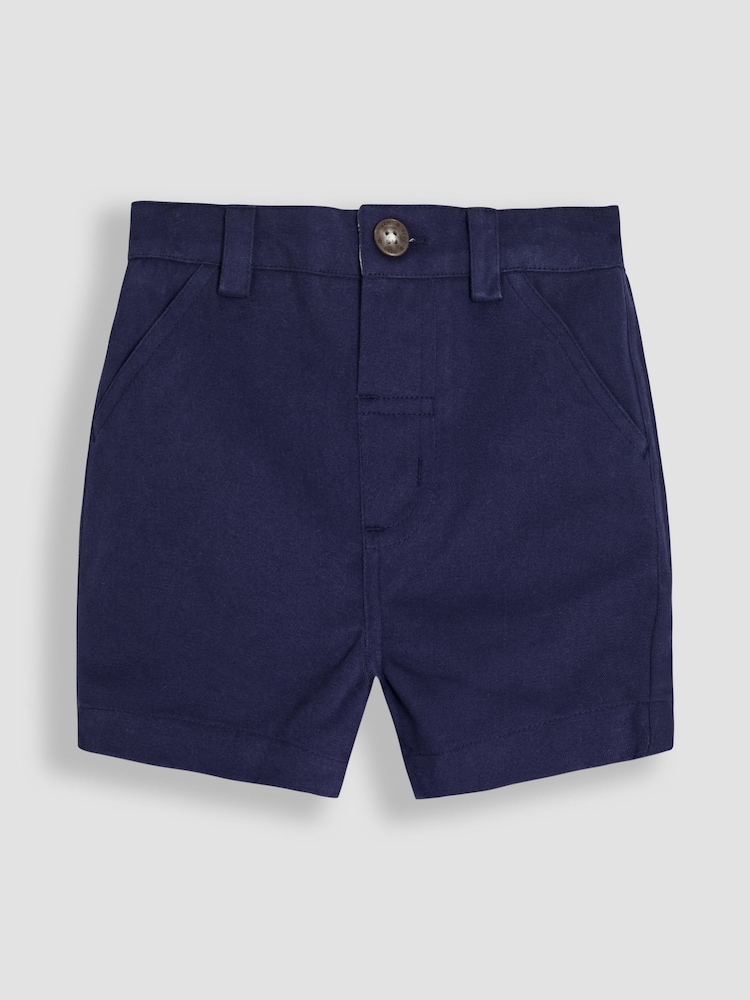 JoJo Maman Bébé Navy Blue Twill Chino Short - Image 1 of 3