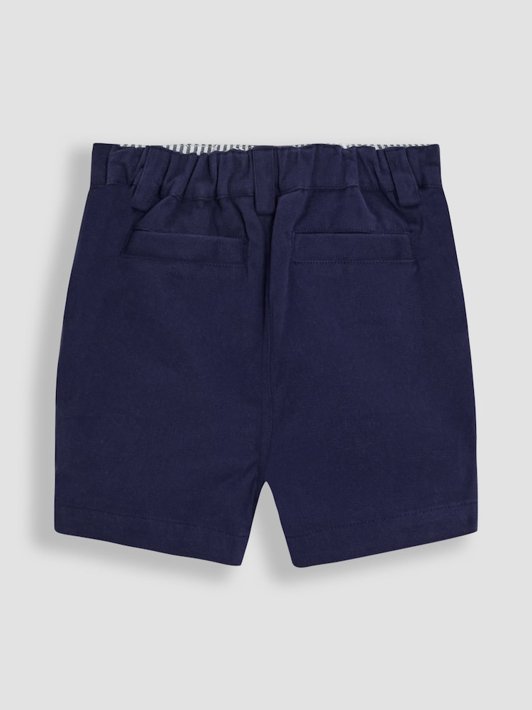 JoJo Maman Bébé Navy Blue Twill Chino Short - Image 2 of 3