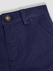 JoJo Maman Bébé Navy Blue Twill Chino Short - Image 3 of 3