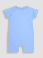 JoJo Maman Bébé Blue Dino Scene Romper - Image 2 of 3