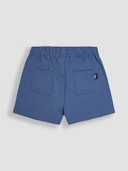 JoJo Maman Bébé Mustard Stripe & Solid Blue 2-Pack Stripe Jogger Shorts - Image 7 of 7