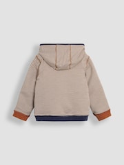 JoJo Maman Bébé Denim Lion Appliqué Reversible Hoodie - Image 14 of 16
