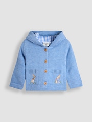 JoJo Maman Bébé Peter Rabbit™ Embroidered Cardigan - Imagen 3 de 3
