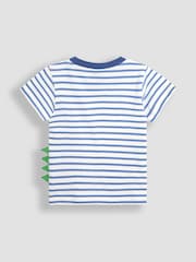 JoJo Maman Bébé Blue Peppa Pig Novelty Appliqué T-Shirt - Image 2 of 3