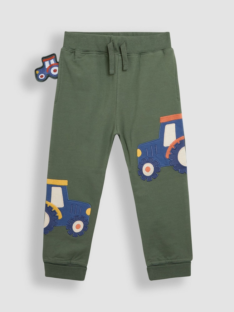 Khaki/Grün mit Traktor - JoJo Maman Bébé Appliqué Joggers - Bild 2 von 3 Khaki/Grün mit Traktor - JoJo Maman Bébé Appliqué Joggers - Bild 2 von 3
